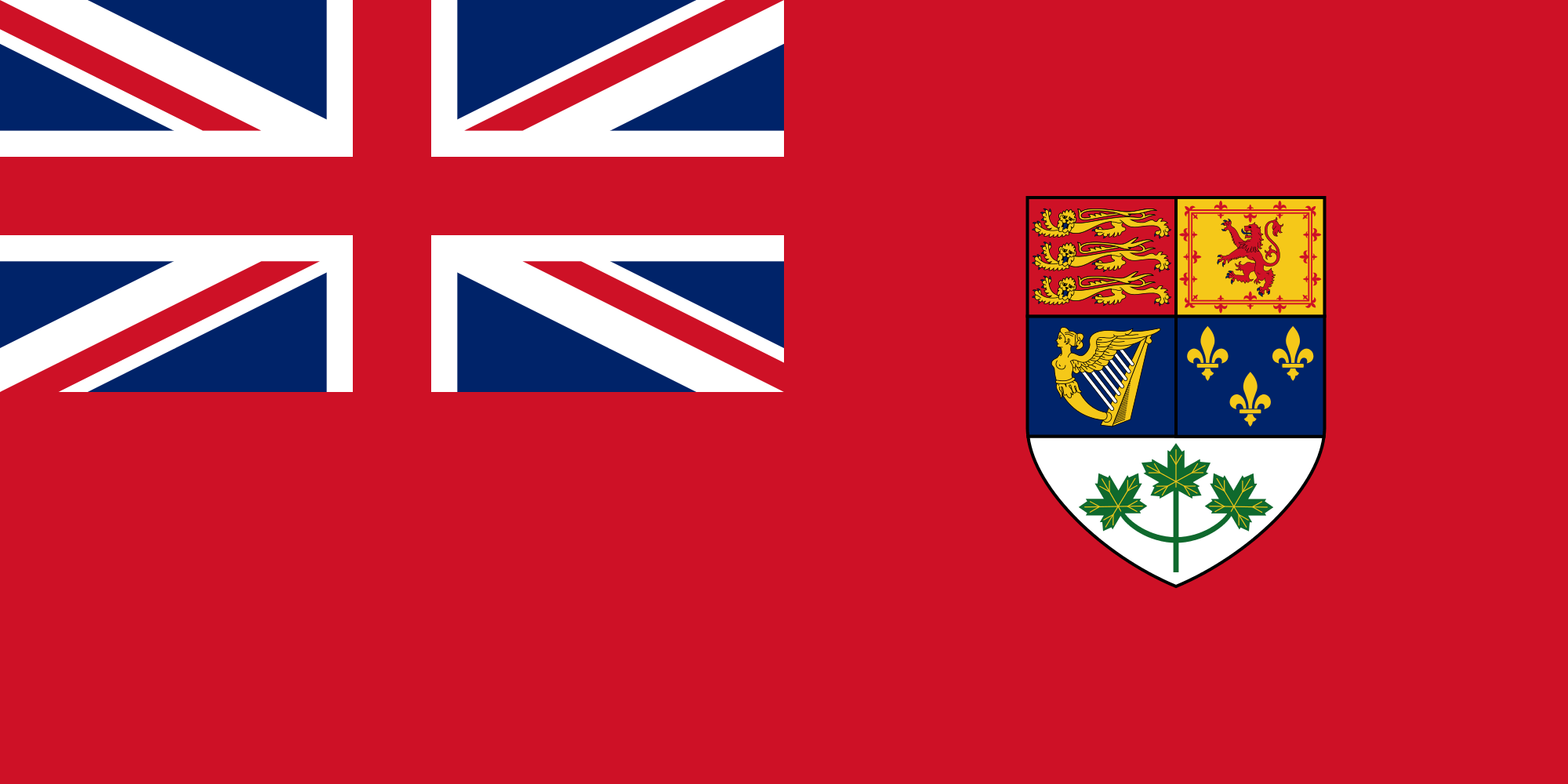 Canada, Red Ensign flag from 1921-1957